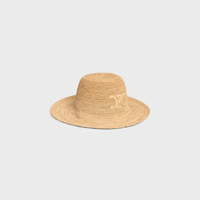 Triomphe-hatt i raffia