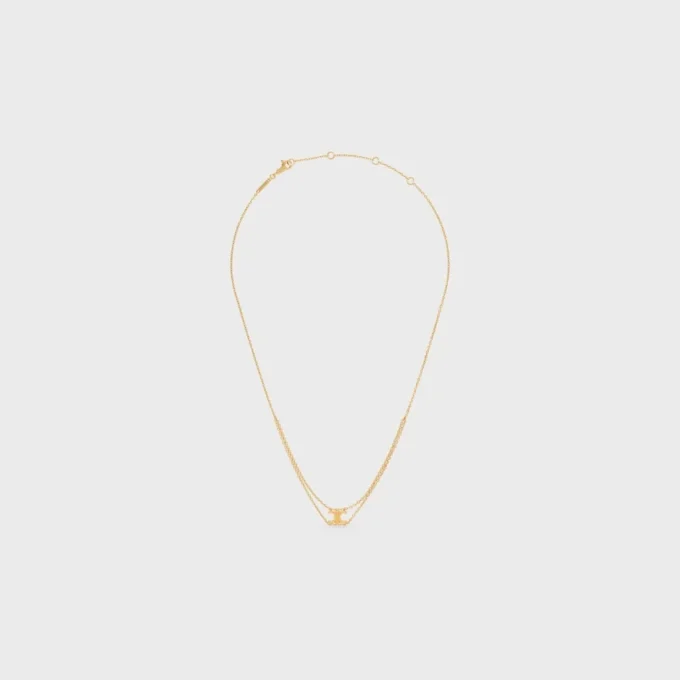 Triomphe hängande halsband i mässing med guldfinish Triomphe hängande halsband i mässing med guldfinish