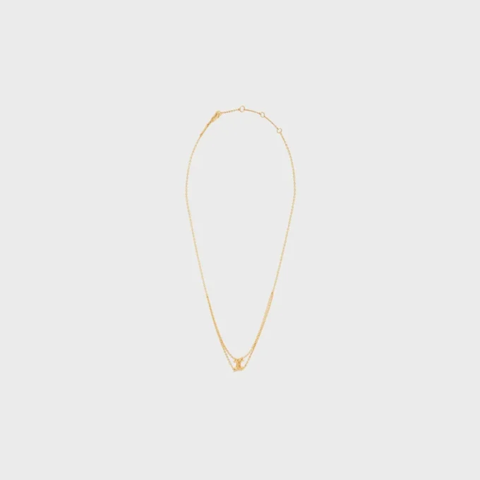 Triomphe hängande halsband i mässing med guldfinish Triomphe hängande halsband i mässing med guldfinish