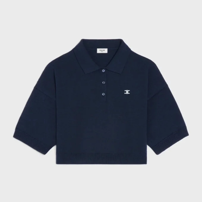 Triomphe kort polo i ull Triomphe kort polo i ull