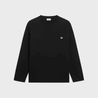 Triomphe långärmad T-shirt i bomullsjersey