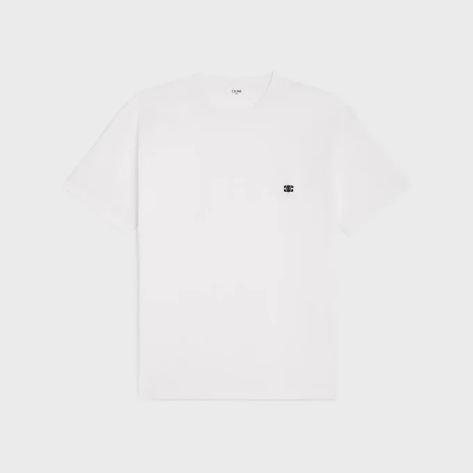 Triomphe lös T-shirt i bomullsjersey