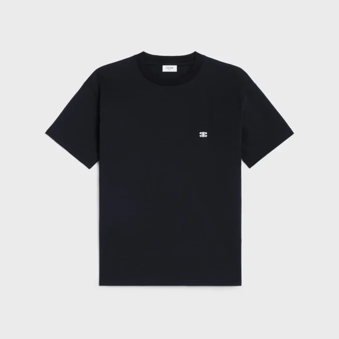 Triomphe lös T-shirt i bomullsjersey