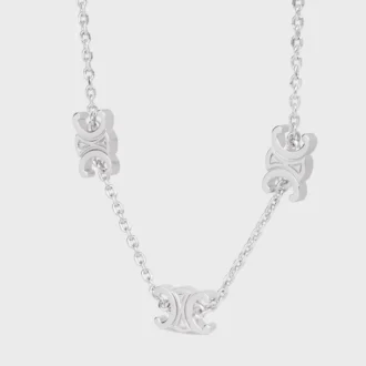 Triomphe Mini Triomphe-armband i mässing med rodiumfinish