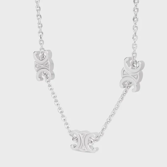 Triomphe Mini Triomphe-armband i mässing med rodiumfinish