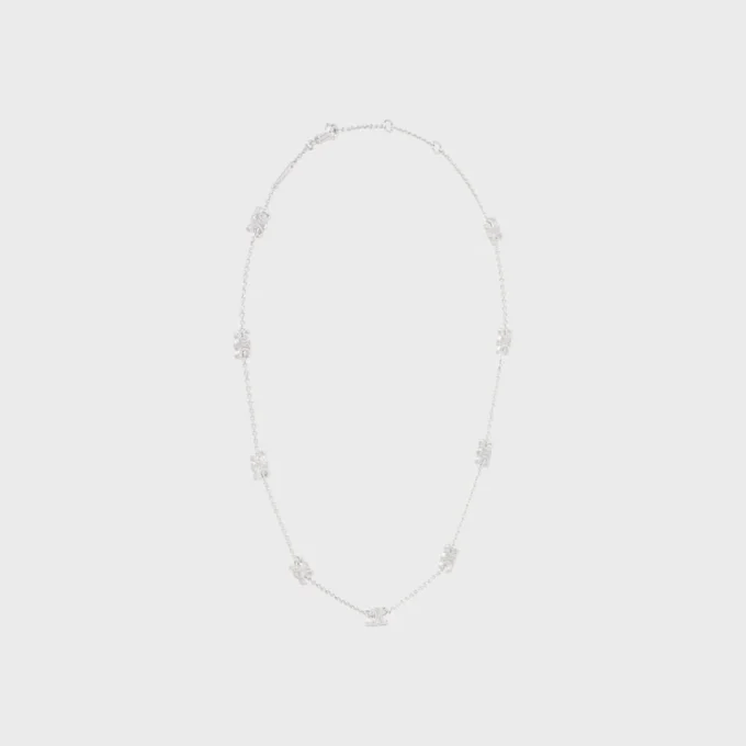 Triomphe Mini Triomphe-halsband i mässing med rodiumfinish Triomphe Mini Triomphe-halsband i mässing med rodiumfinish