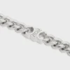 Triomphe Small Gourmette-armband i mässing med rodiumfinish Triomphe Small Gourmette-armband i mässing med rodiumfinish