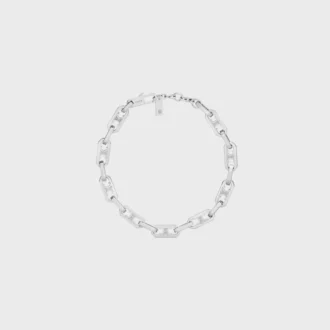 Triomphe Small Octagon-armband i mässing med rodiumfinish