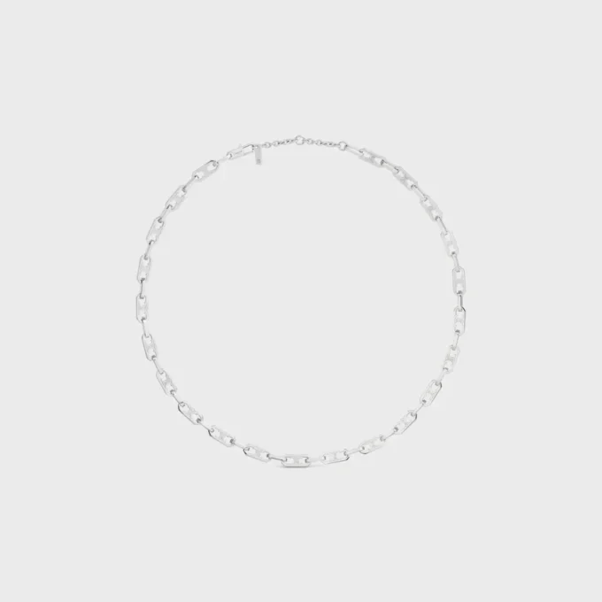 Triomphe Small Octagon-halsband i mässing med rodiumfinish Triomphe Small Octagon-halsband i mässing med rodiumfinish