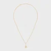 Triomphe Solitaire Sparkle-halsband i strass och mässing med guldfinish Triomphe Solitaire Sparkle-halsband i strass och mässing med guldfinish