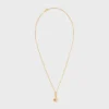 Triomphe Solitaire Sparkle-halsband i strass och mässing med guldfinish Triomphe Solitaire Sparkle-halsband i strass och mässing med guldfinish