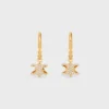 Triomphe Solitaire Sparkle örhängen i strass och mässing med guldfinish Triomphe Solitaire Sparkle örhängen i strass och mässing med guldfinish