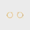 Triomphe Sparkle Hoops i strass och mässing med guldfinish