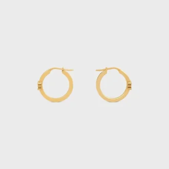 Triomphe Sparkle Hoops i strass och mässing med guldfinish