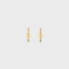 Triomphe Sparkle Hoops i strass och mässing med guldfinish