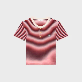 Triomphe T-shirt i randig jersey
