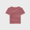 Triomphe T-shirt i randig jersey Triomphe T-shirt i randig jersey