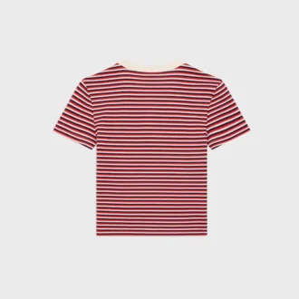 Triomphe T-shirt i randig jersey