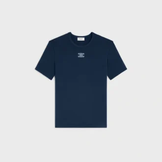 Triomphe T-shirt i ribbad bomullsjersey