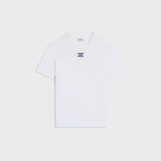 Triomphe T-shirt i ribbad bomullsjersey