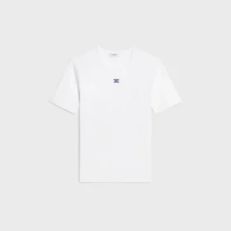 Triomphe T-shirt i ribbad bomullsjersey