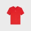 Triomphe T-shirt i ribbad bomullsjersey Triomphe T-shirt i ribbad bomullsjersey
