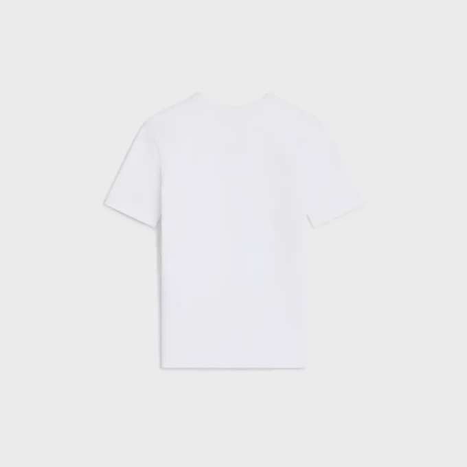 Triomphe T-shirt i ribbad bomullsjersey Triomphe T-shirt i ribbad bomullsjersey