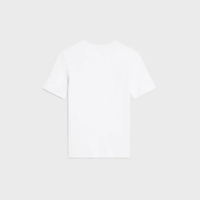 Triomphe T-shirt i ribbad bomullsjersey Triomphe T-shirt i ribbad bomullsjersey