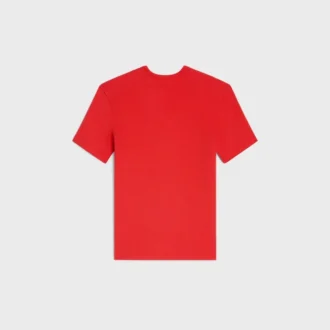 Triomphe T-shirt i ribbad bomullsjersey