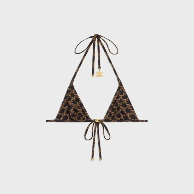 Triomphe Triangle Top i matt jersey med Monogram-mönster Triomphe Triangle Top i matt jersey med Monogram-mönster