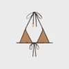 Triomphe Triangle Top i matt jersey med Monogram-mönster Triomphe Triangle Top i matt jersey med Monogram-mönster