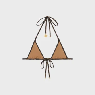Triomphe Triangle Top i matt jersey med Monogram-mönster