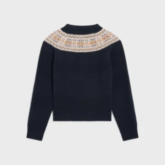 Tröja med rund hals i Triomphe Fair Isle-ull
