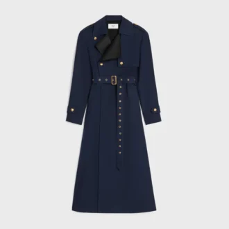 Tux-trenchcoat i bomulls- och ullgabardin