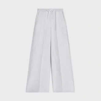Utställda sweatpants i bomullsfleece