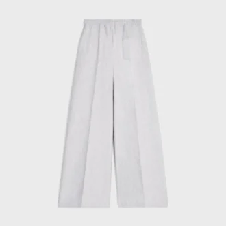 Utställda sweatpants i bomullsfleece