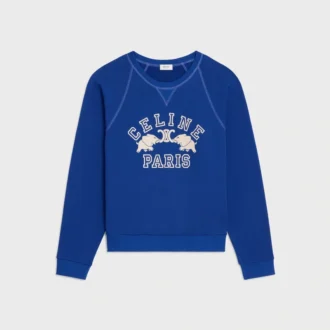 Vanlig sweatshirt i bomullsfleece