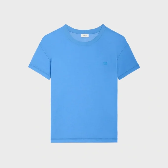 Vanlig T-shirt i fin bomullsjersey