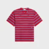 Vanlig T-shirt i randig bomullsjersey
