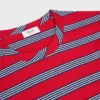 Vanlig T-shirt i randig bomullsjersey