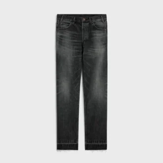 Wesley-jeans i svart issköljd denim